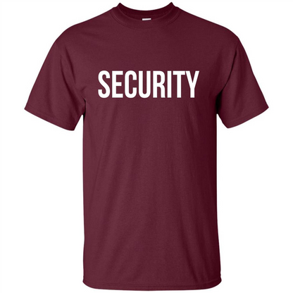 Security T-shirt Maroon