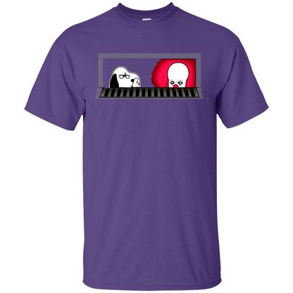 Movie T-shirt Snoopy Vs It T-shirt Purple