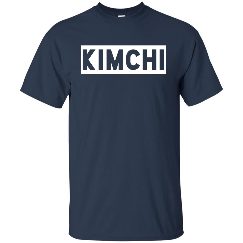 Kimchi T-shirt Korean Food Foodie T-shirt Navy
