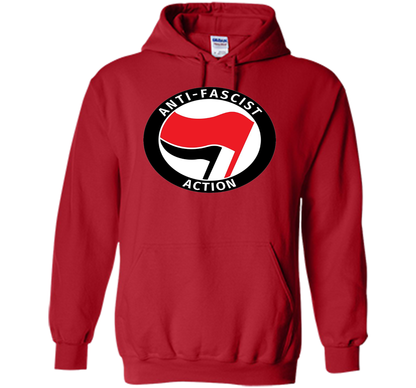 Antifa Logo Antifa Flag Anti Fascist T-shirt Red