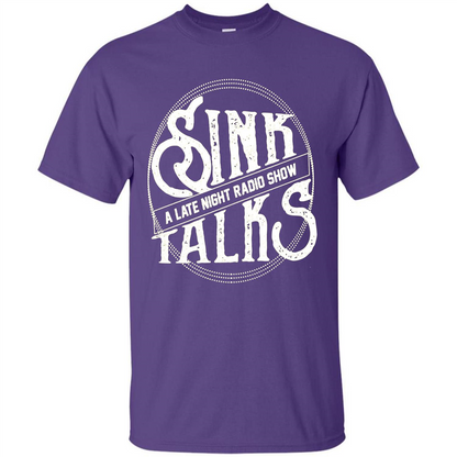 Sink Talks T-Shirt A Late Night Radio Show Purple