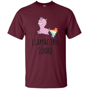 Llamacorn Squad Funny Llama Unicorn T-Shirt