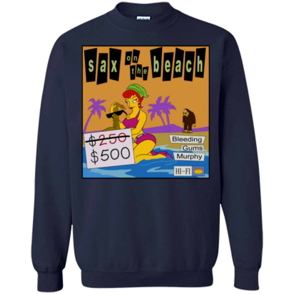 Sax on the Beach Discount Edition T-shirt Navy