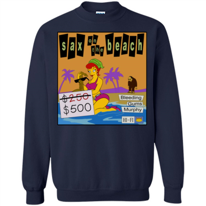 Sax on the Beach Discount Edition T-shirt Navy