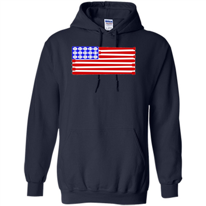 Baseball American Flag T-Shirt Navy