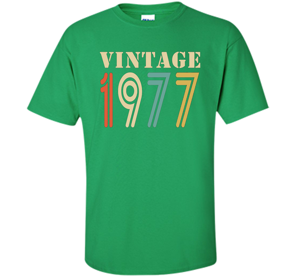 Vintage 1977 - 40th birthday gift shirt t-shirt Irish Green