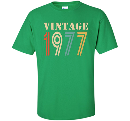 Vintage 1977 - 40th birthday gift shirt t-shirt Irish Green