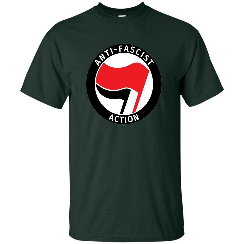 Anti - Fascist Action T-shirt Forest Green