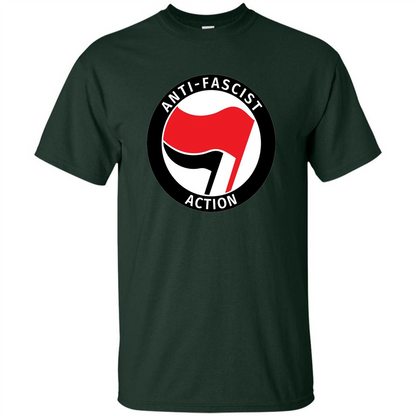 Anti - Fascist Action T-shirt Forest Green
