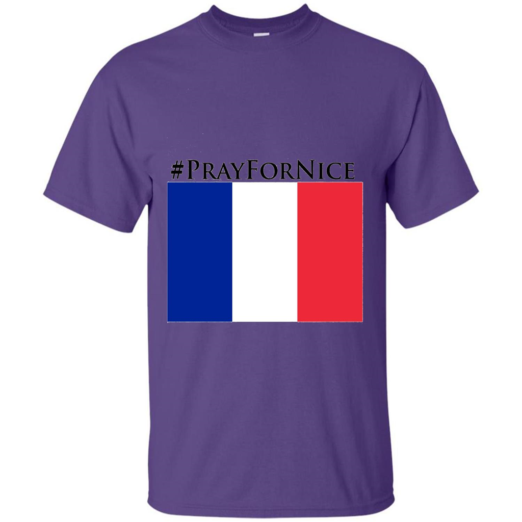 Pray For Nice T-shirt Purple