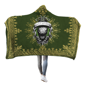 Mandala The Slytherin Snake Harry Potter 3D Hooded Blanket