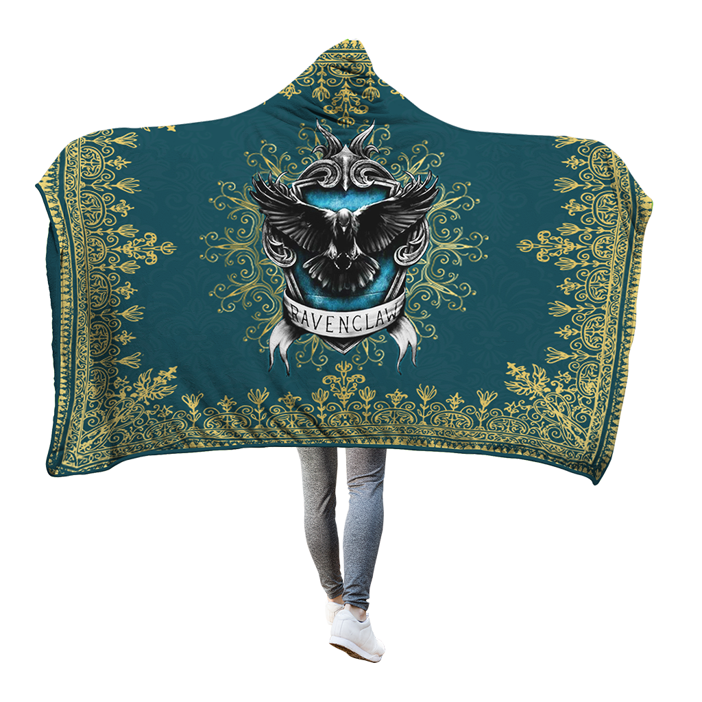 Mandala The Ravenclaw Eagle Harry Potter 3D Hooded Blanket