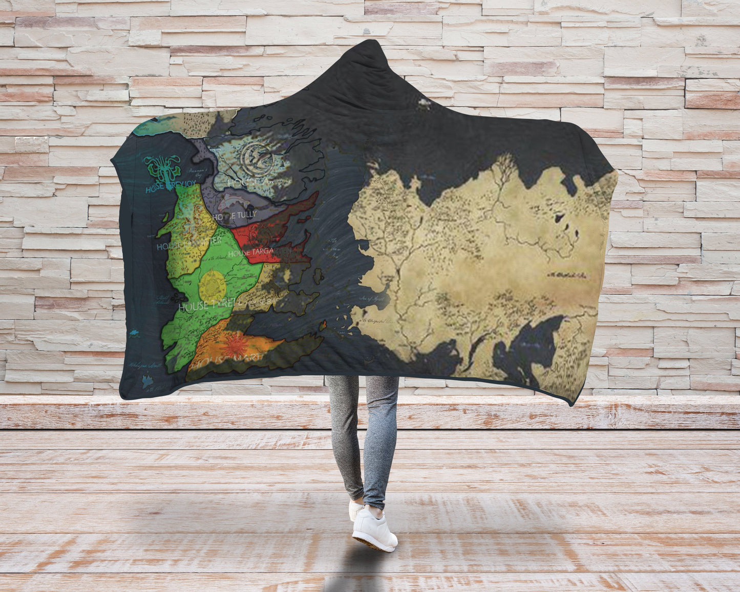 Game Of Thrones 3D Hooded Blanket GoT Map