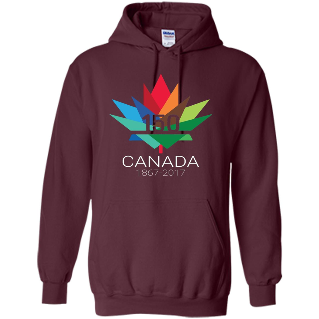 Canada 150 Years - Maple Leaf T-Shirt Maroon