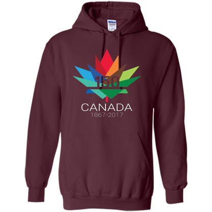 Canada 150 Years - Maple Leaf T-Shirt Maroon