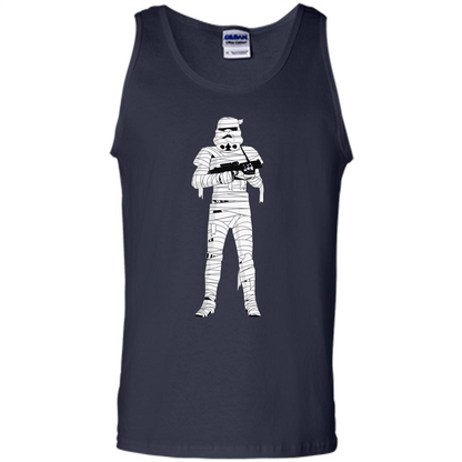 Stormtrooper Mummy Wraps Halloween T-Shirt Navy