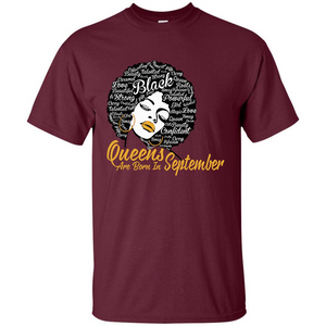 Queen Are Born In September T-shirt