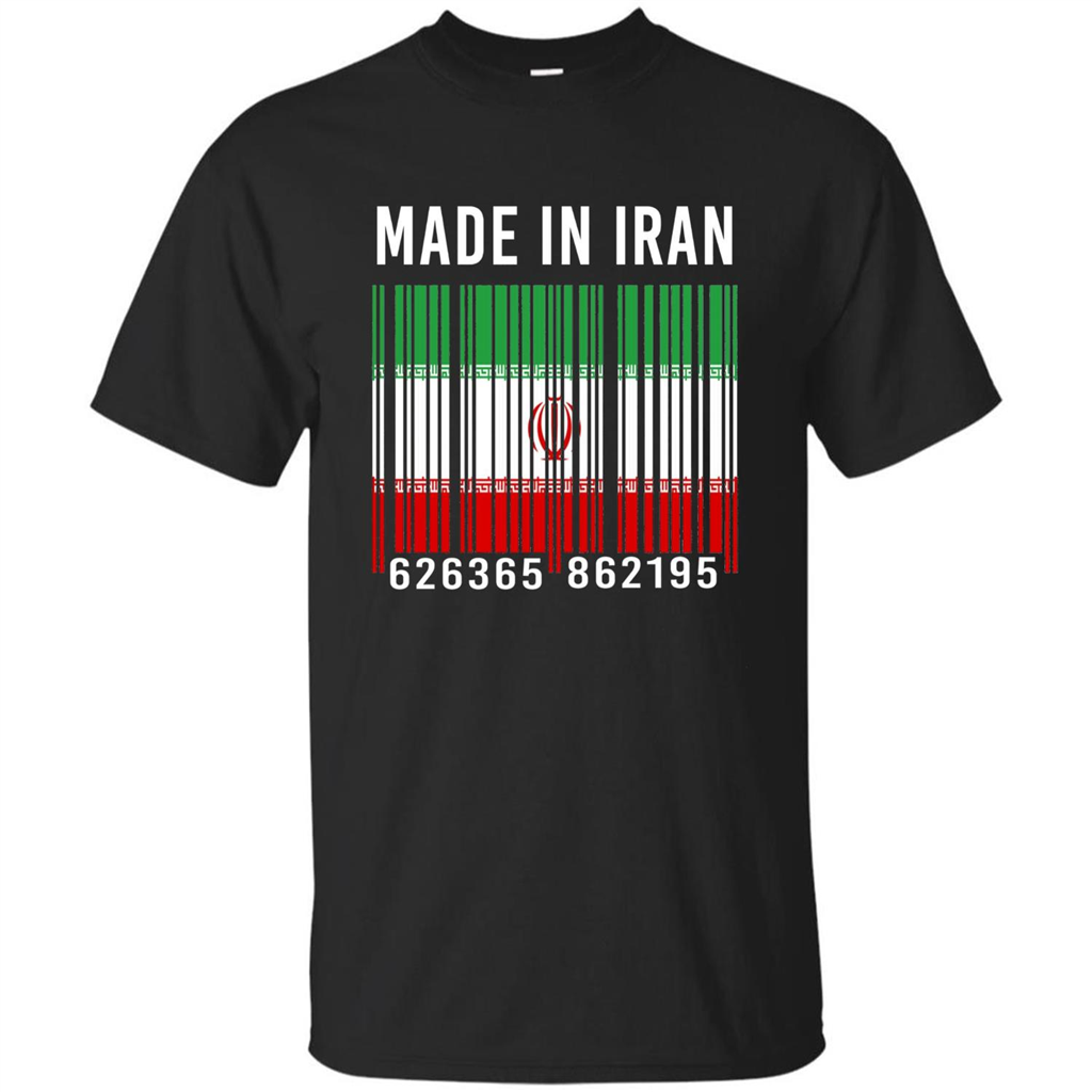 Iran Barcode T-Shirt Made In Iran T-shirt Black