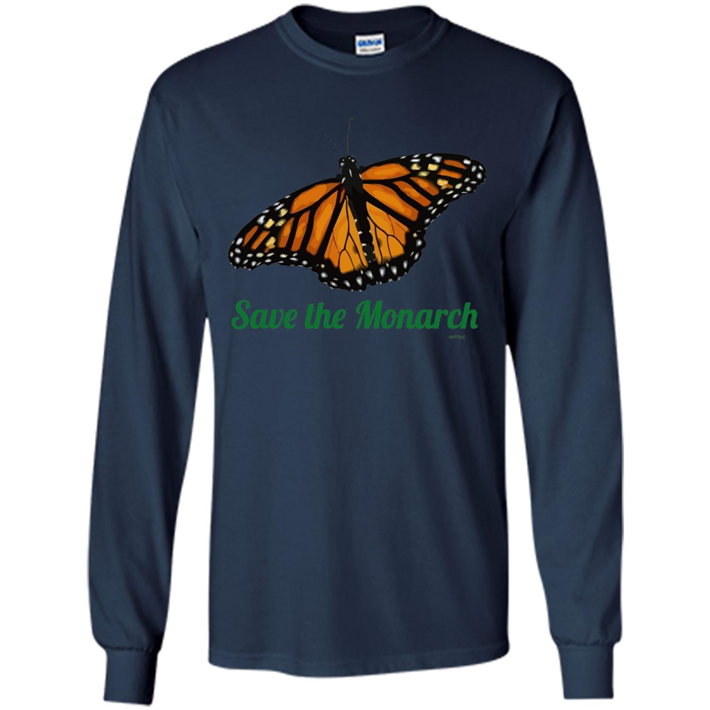 Save the Monarch Butterfly T-shirt Navy