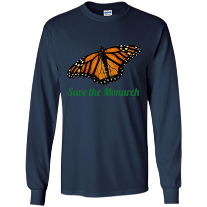 Save the Monarch Butterfly T-shirt Navy