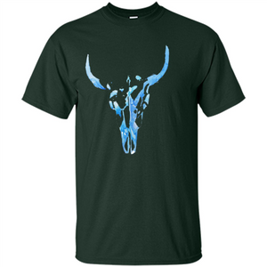 Watercolor Cow Skull T-Shirt