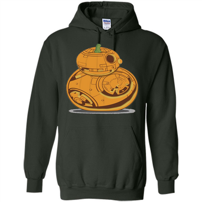 BB-8 Pumpkin Carving Halloween T-Shirt Forest Green