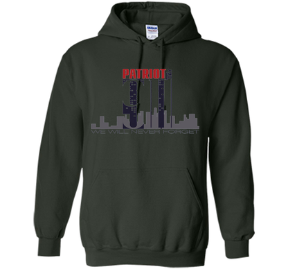 Patriot Day 911 Memorial Twin Tower We Will Never Forget TSh t-shirt Forest Green