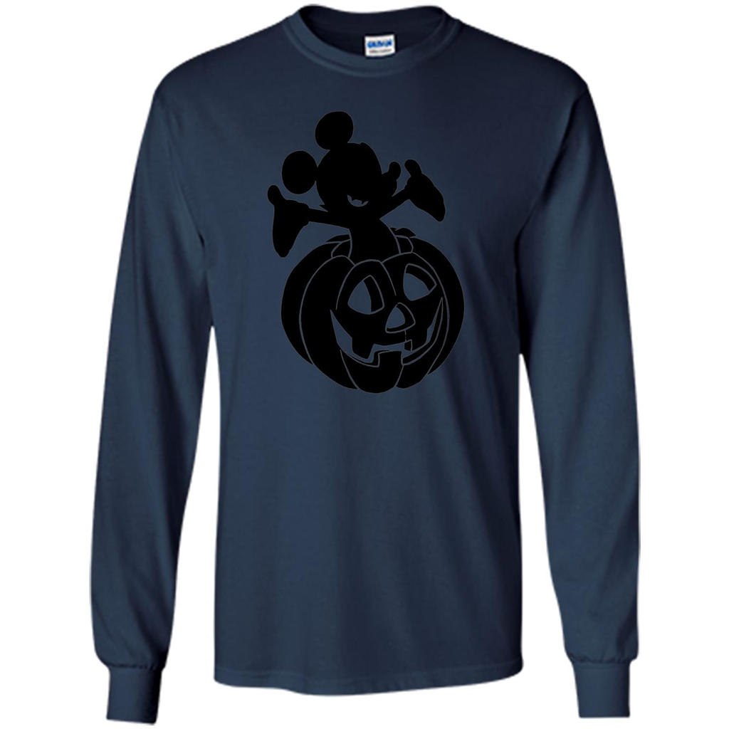 Mickey Mouse Halloween Pumpkin T-shirt Navy