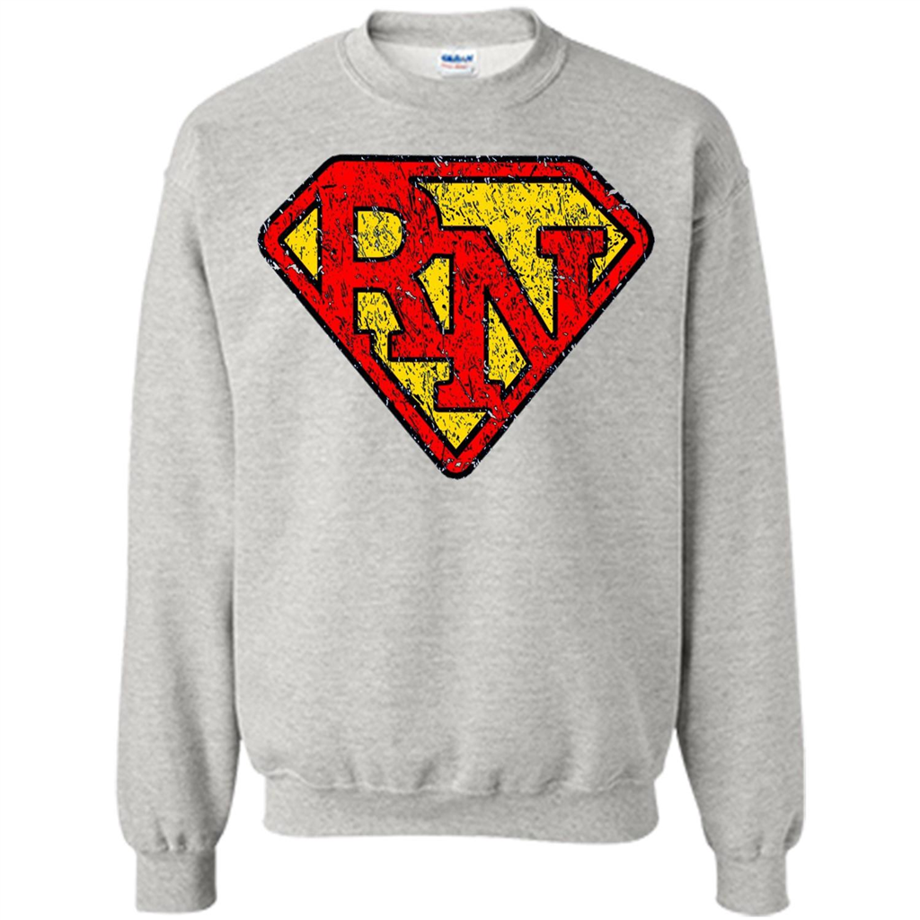 Vintage Super Nurse RN Distressed T-shirt Ash