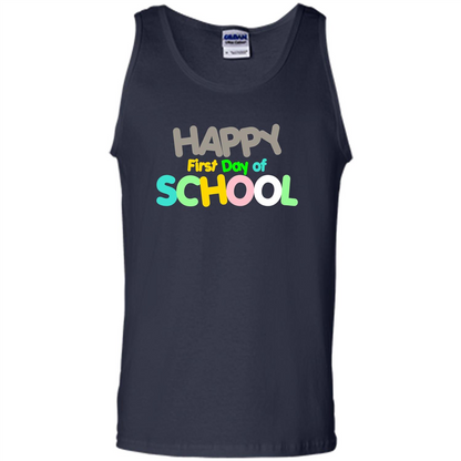 Happy First Day of School Colorful T-shirt Navy