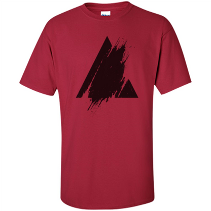 Place Splashed Triangle T-shirt Cardinal