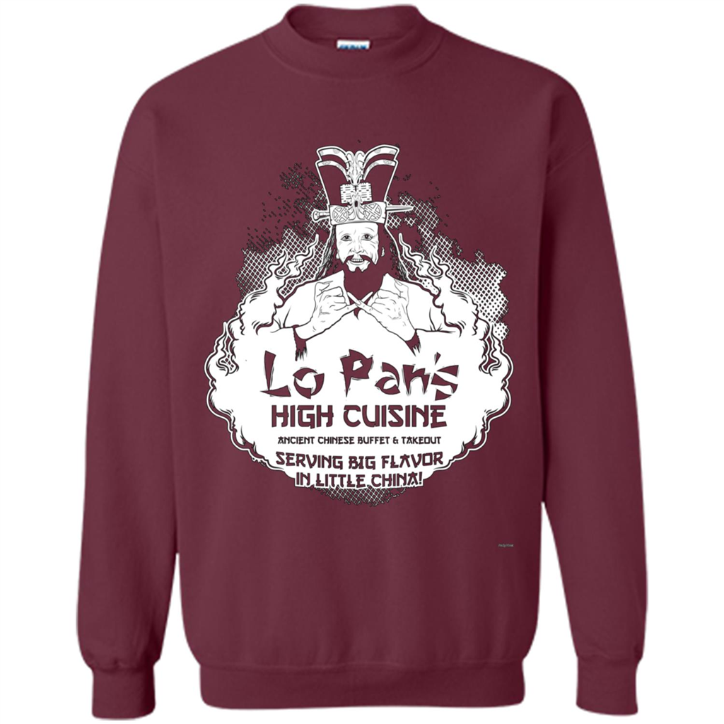 Lo Pan's High Cuisine T-shirt Maroon