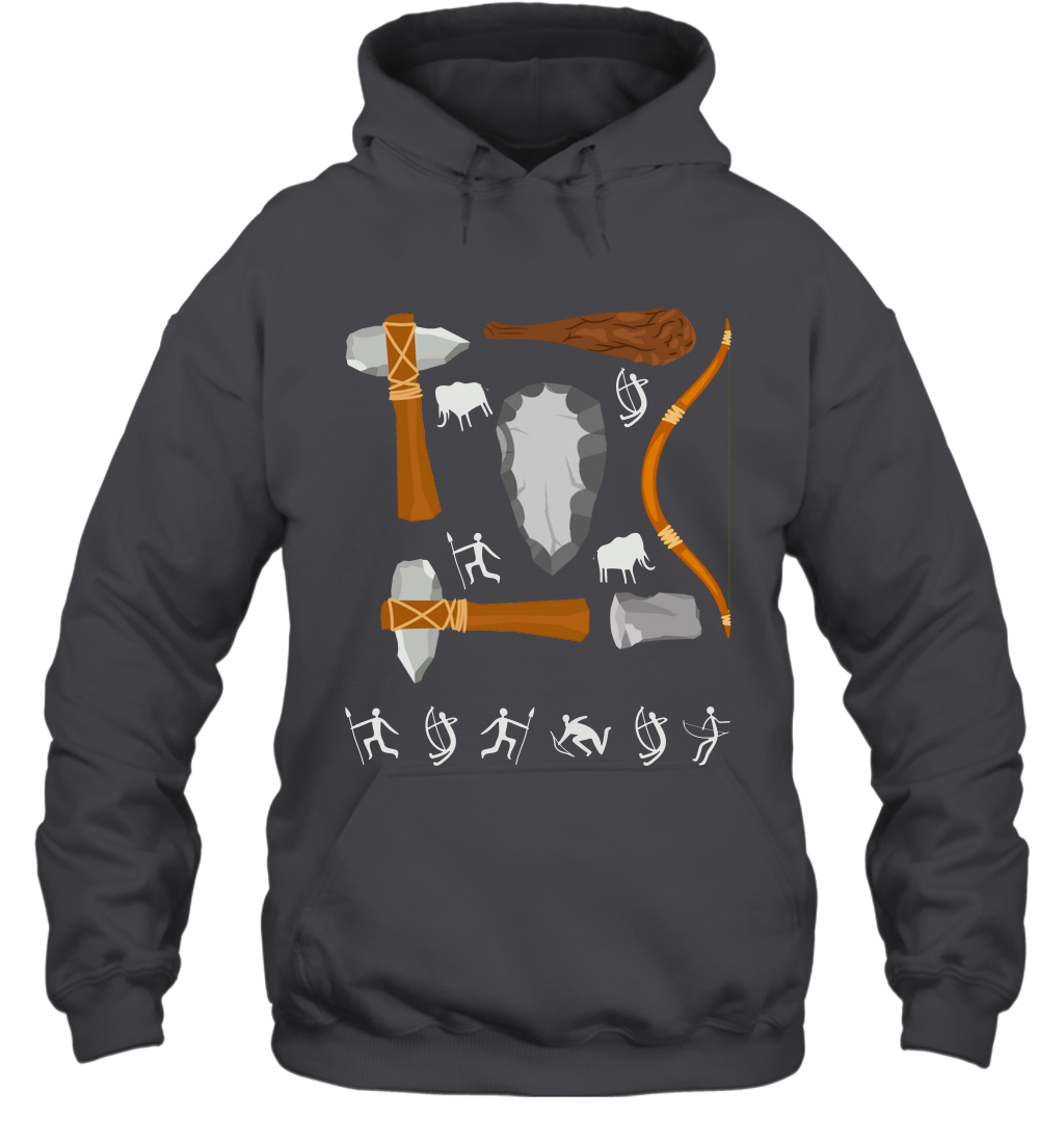 Bow And Arrows Hammer And Stone Shirt Hoodie Hoodie Dark Heather