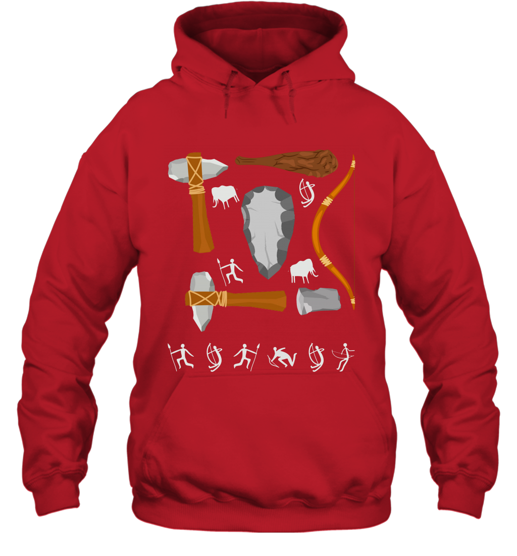 Bow And Arrows Hammer And Stone Shirt Hoodie Hoodie Red