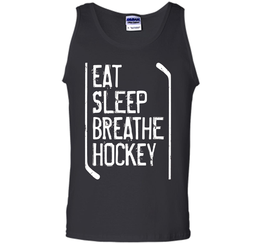 Hockey T-shirt Eat Sleep Breathe Hockey Black