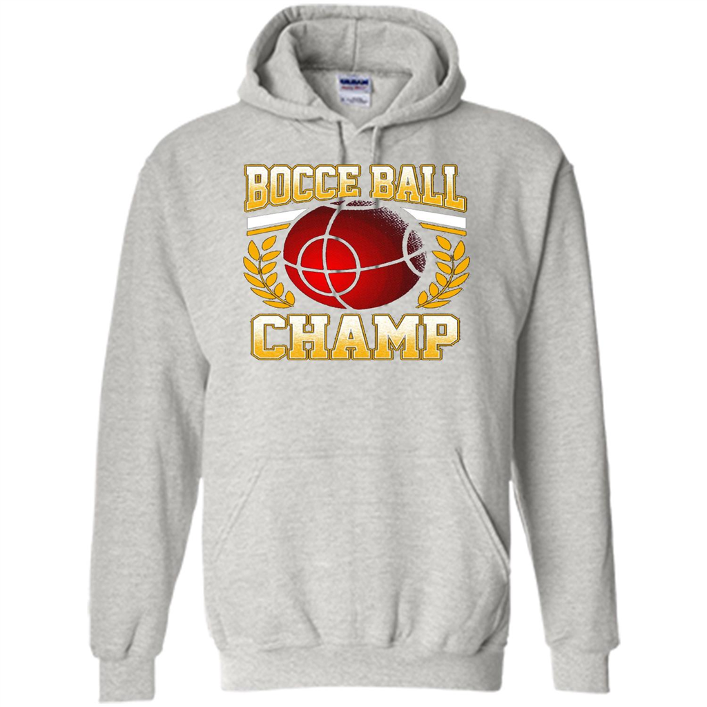 Bocce Ball Champ T-Shirt Bocce Ball Player Ash