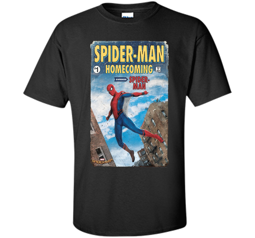 Marvel Spider-Man Homecoming Revamp #1 Issue Graphic T-Shirt t-shirt Black