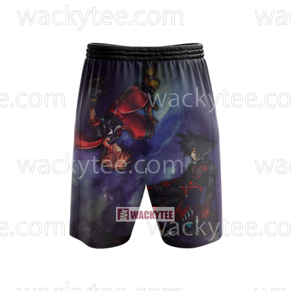 Kingdom Hearts Vanitas And Sora 3D Beach Shorts