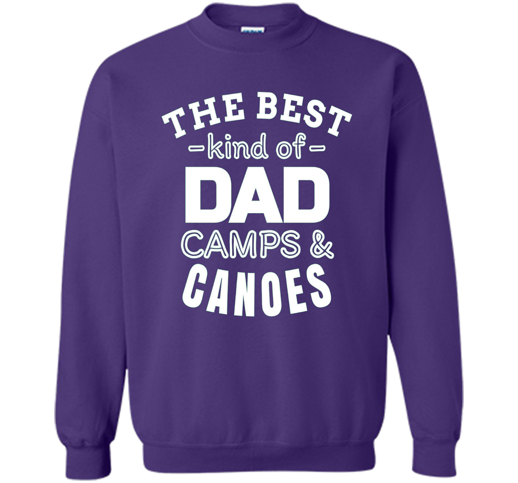 Men's Father's Day t shirt for Dad who camps and canoes t-shirt Purple