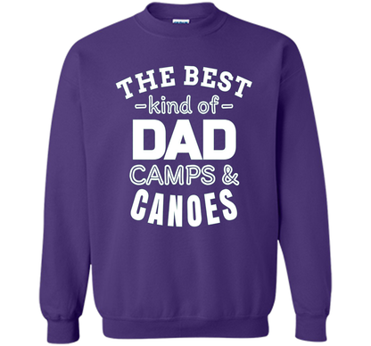 Men's Father's Day t shirt for Dad who camps and canoes t-shirt Purple