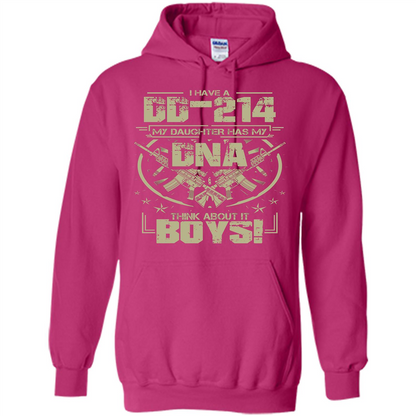 I Have A DD-214 My Daughter Has My DNA Think About It Boys T-shirt Heliconia