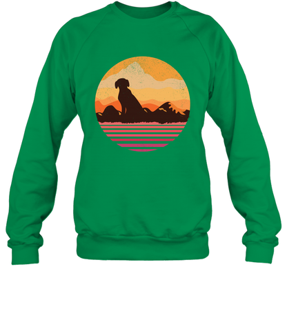 Dog In Sunset Vintage Shirt Sweatshirt Irish Green