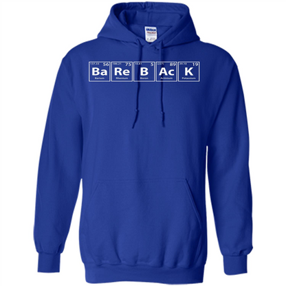 Bareback (Ba-Re-B-Ac-K) Funny Elements Spelling T-shirt Royal