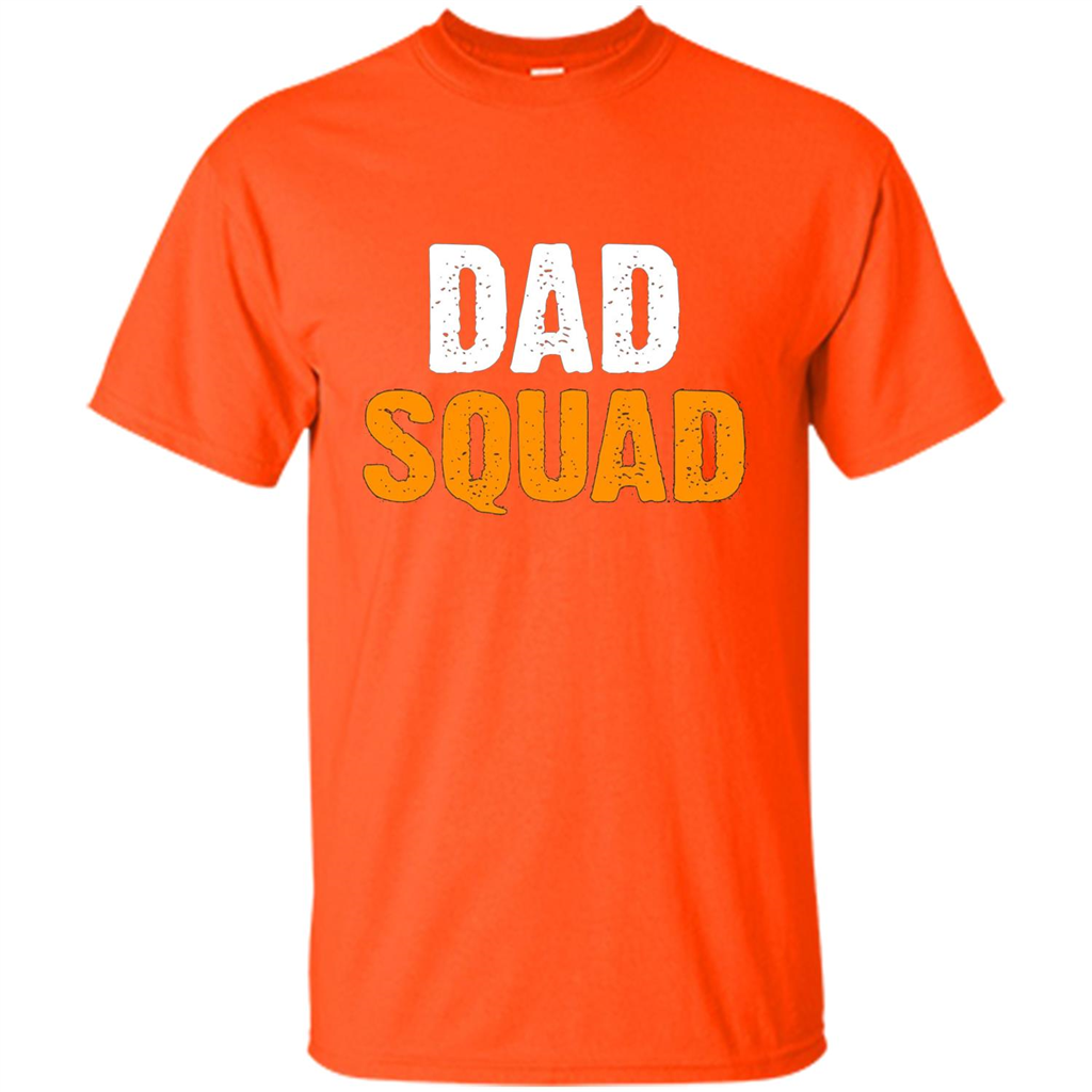 Fathers day T-shirt DAD Squad Funny T-Shirt Orange