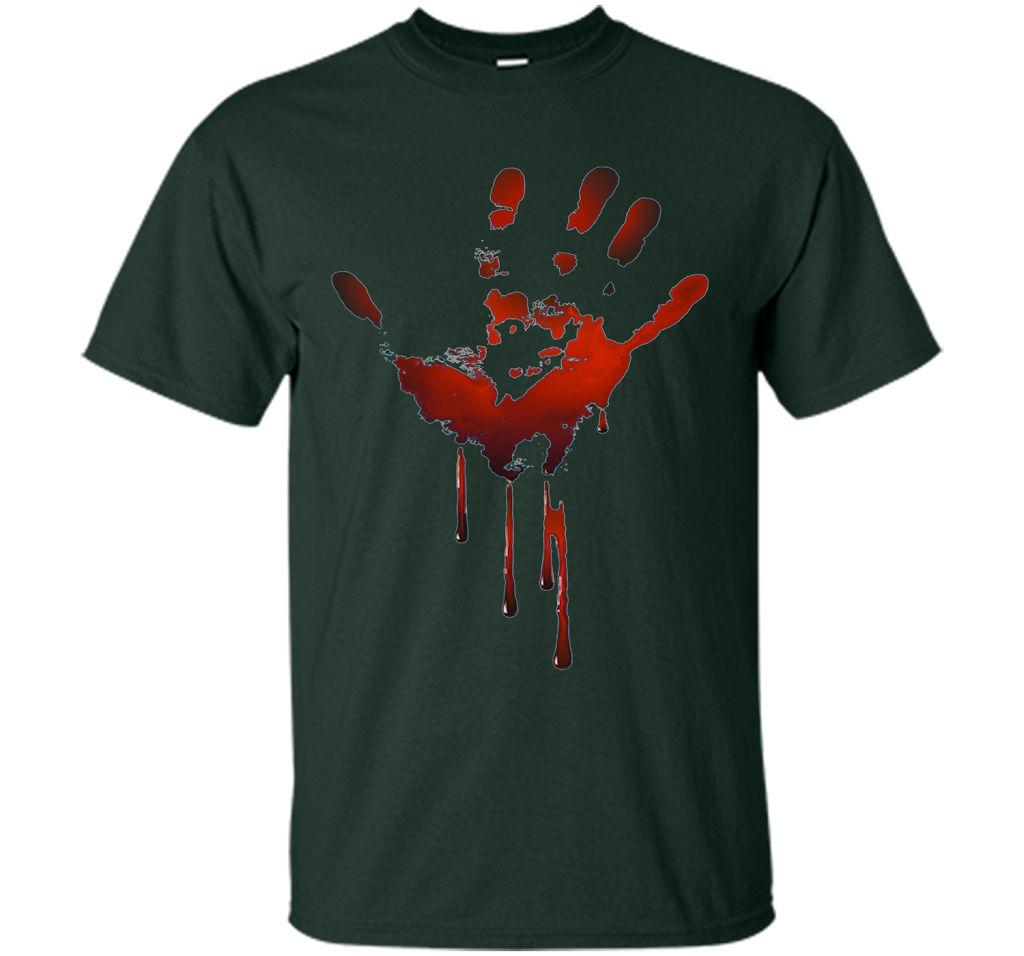 Bloody Handprint T-shirt t-shirt Forest Green