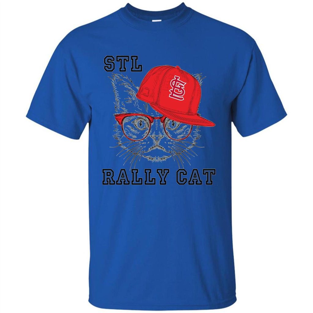 STL Rally Cat T-Shirt Saint Louis Rally Cat T-shirt Royal
