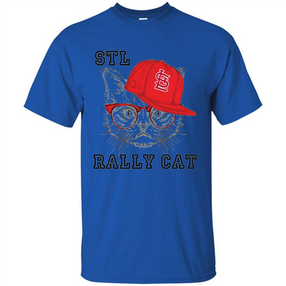 STL Rally Cat T-Shirt Saint Louis Rally Cat T-shirt Royal