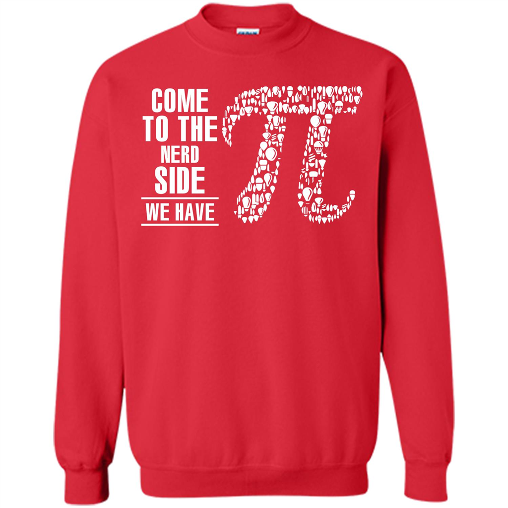 Nerd T-shirt Come To The Nerd Side We Have Pi Red