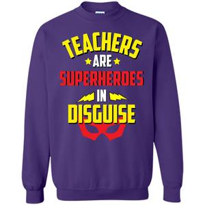 Funny Teacher Superpower Superhero In Disguise T-shirt