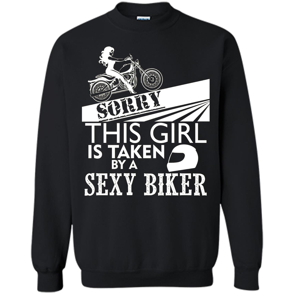 Funny Biker T-shirt This Girl Is Taken By A Biker T-shirt Black